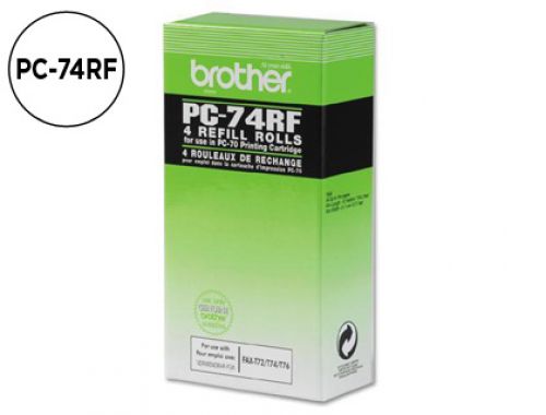 Consumivel fax t104/106 brother de transferencia termica 4 bobines duraao 140 pag , Brother , 26784 , 4977766058117